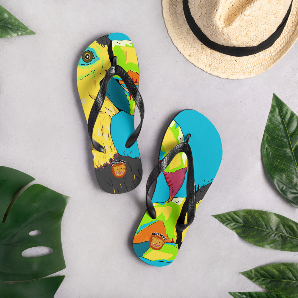 Flip-Flops tropical birds tucan - ragnacold S