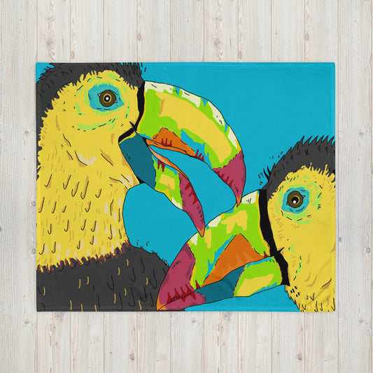 Throw Blanket tropical tucan - ragnacold Default Title