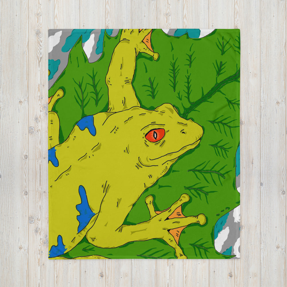 Throw Blanket tropical frog - ragnacold Default Title