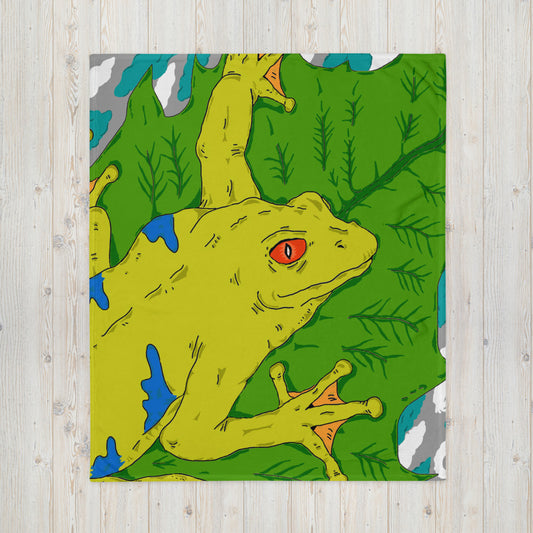 Throw Blanket tropical frog - ragnacold Default Title