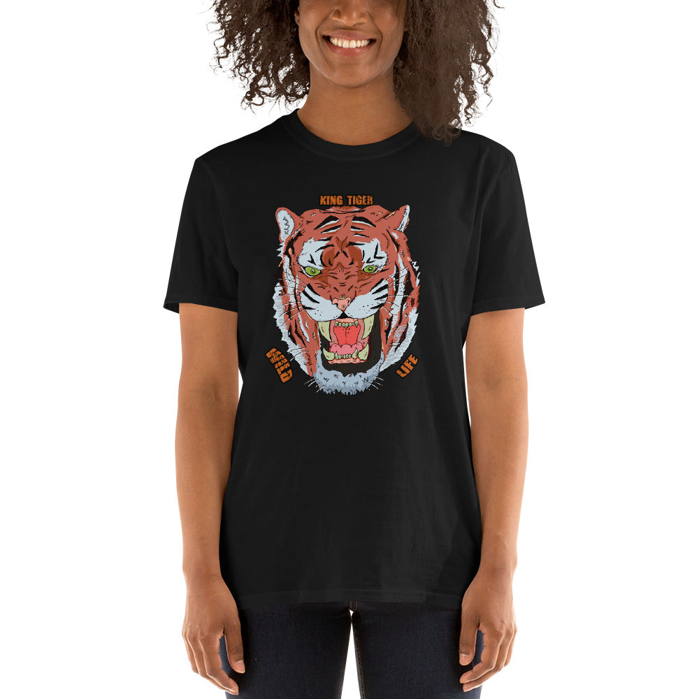 Short-Sleeve Unisex T-Shirt tiger - ragnacold Black / S