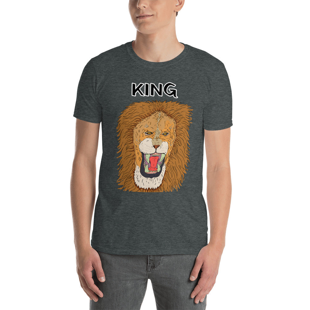 Short-Sleeve Unisex T-Shirt king leon leo - ragnacold Dark Heather / S