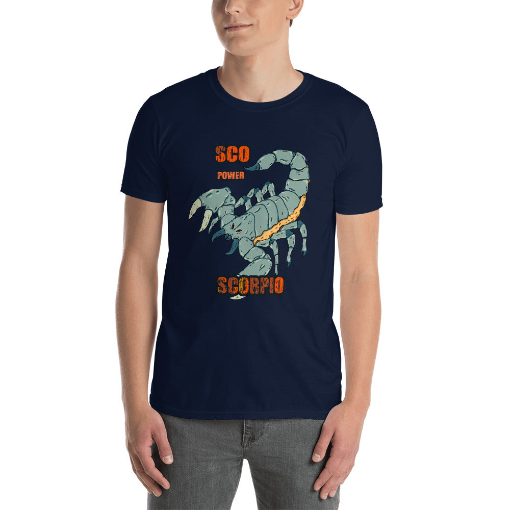 Short-Sleeve Unisex T-Shirt scorpion - ragnacold Navy / S