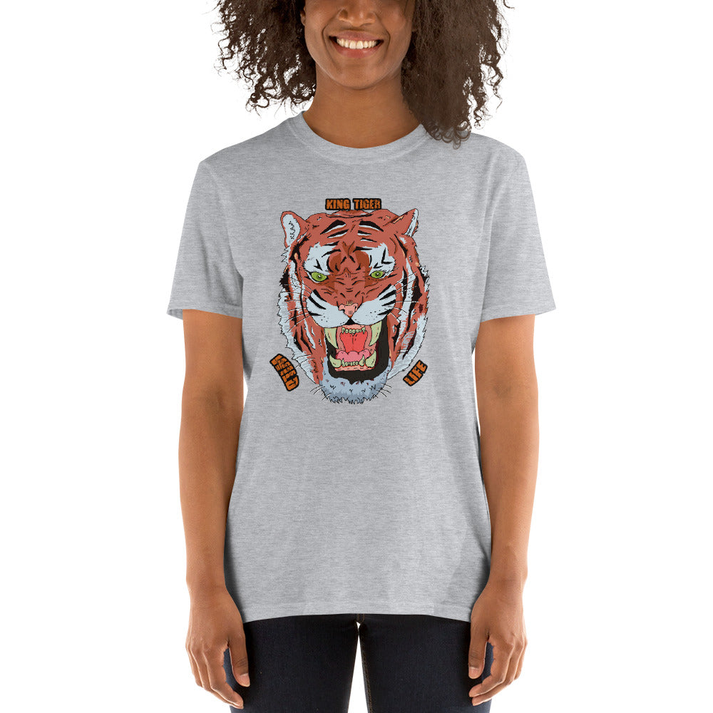 Short-Sleeve Unisex T-Shirt tiger - ragnacold Sport Grey / S