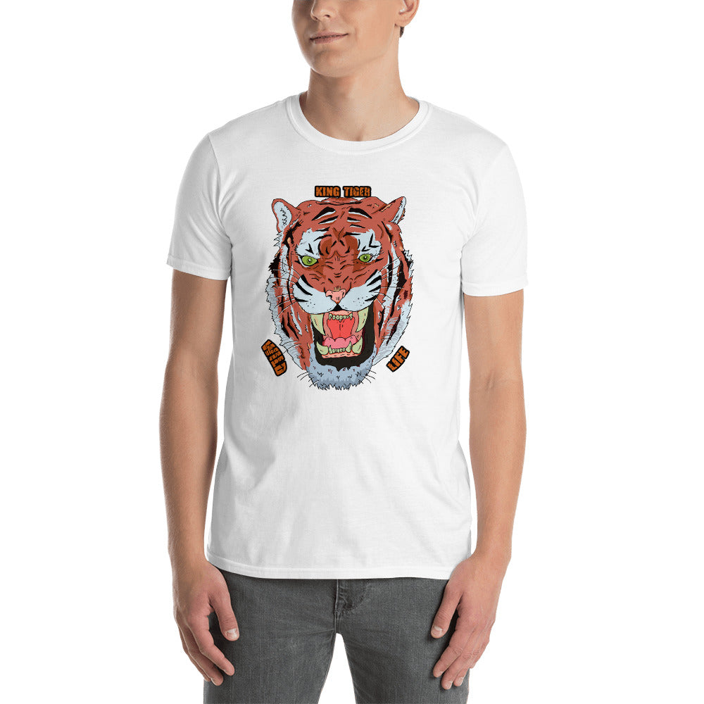 Short-Sleeve Unisex T-Shirt wild tiger - ragnacold White / S