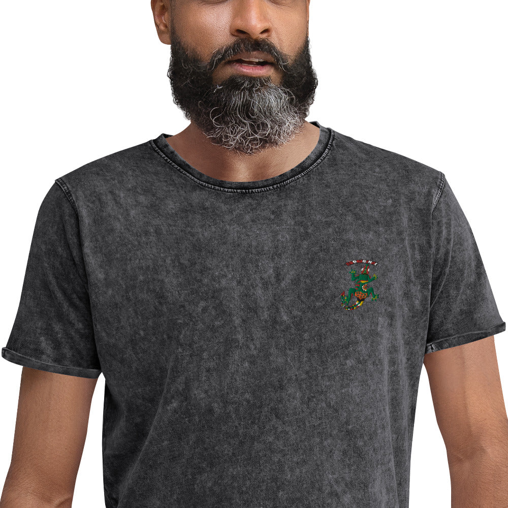 Denim T-Shirt lizard aboriginal - ragnacold Black / S