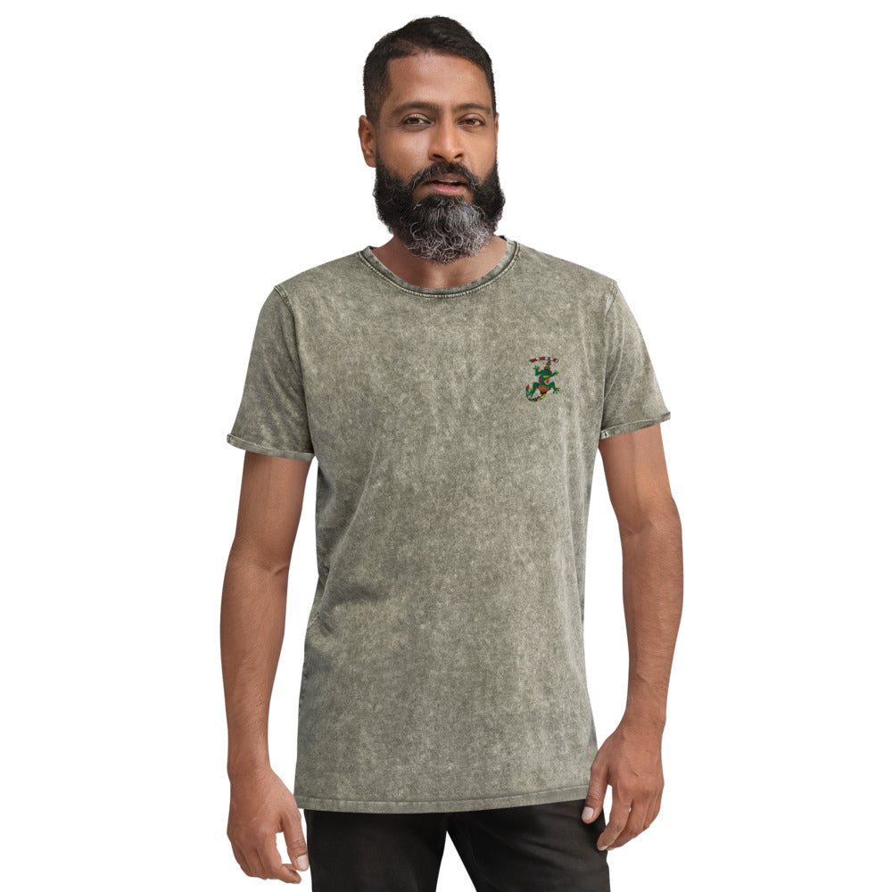 Denim T-Shirt lizard aboriginal - ragnacold