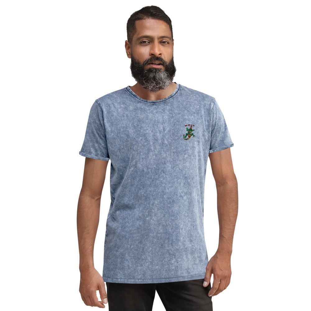 Denim T-Shirt lizard aboriginal - ragnacold