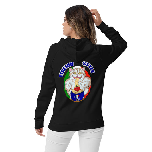 Unisex eco raglan hoodie ragnacold italian cat