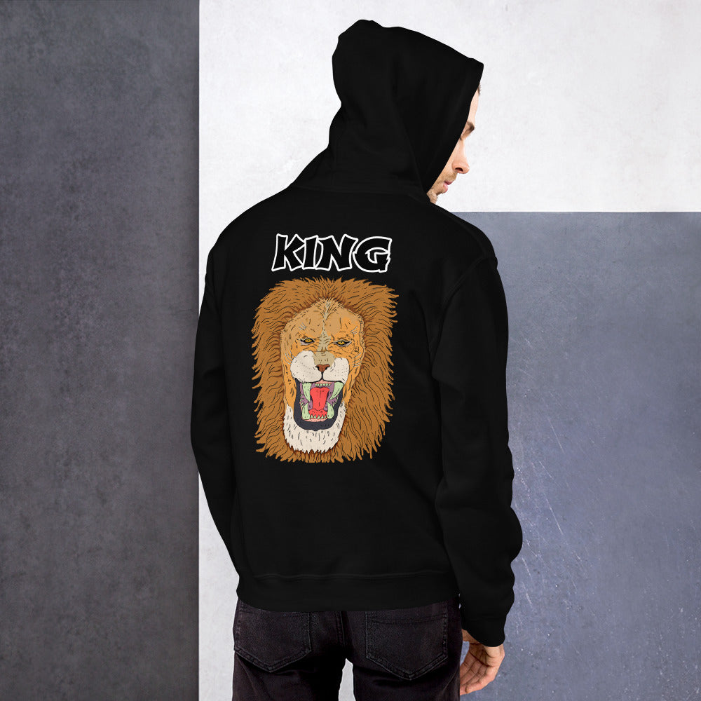 Unisex Hoodie king leo - ragnacold Black / S