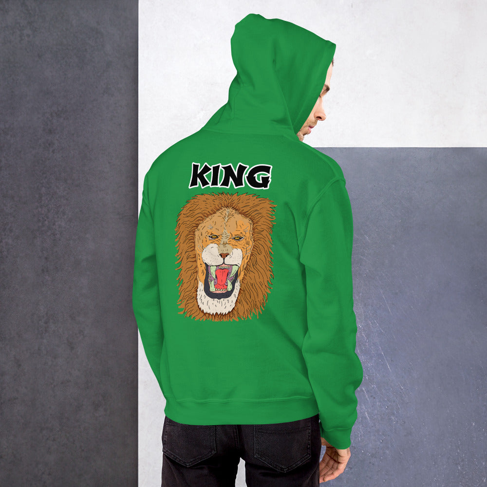 Unisex Hoodie king leo - ragnacold Irish Green / S