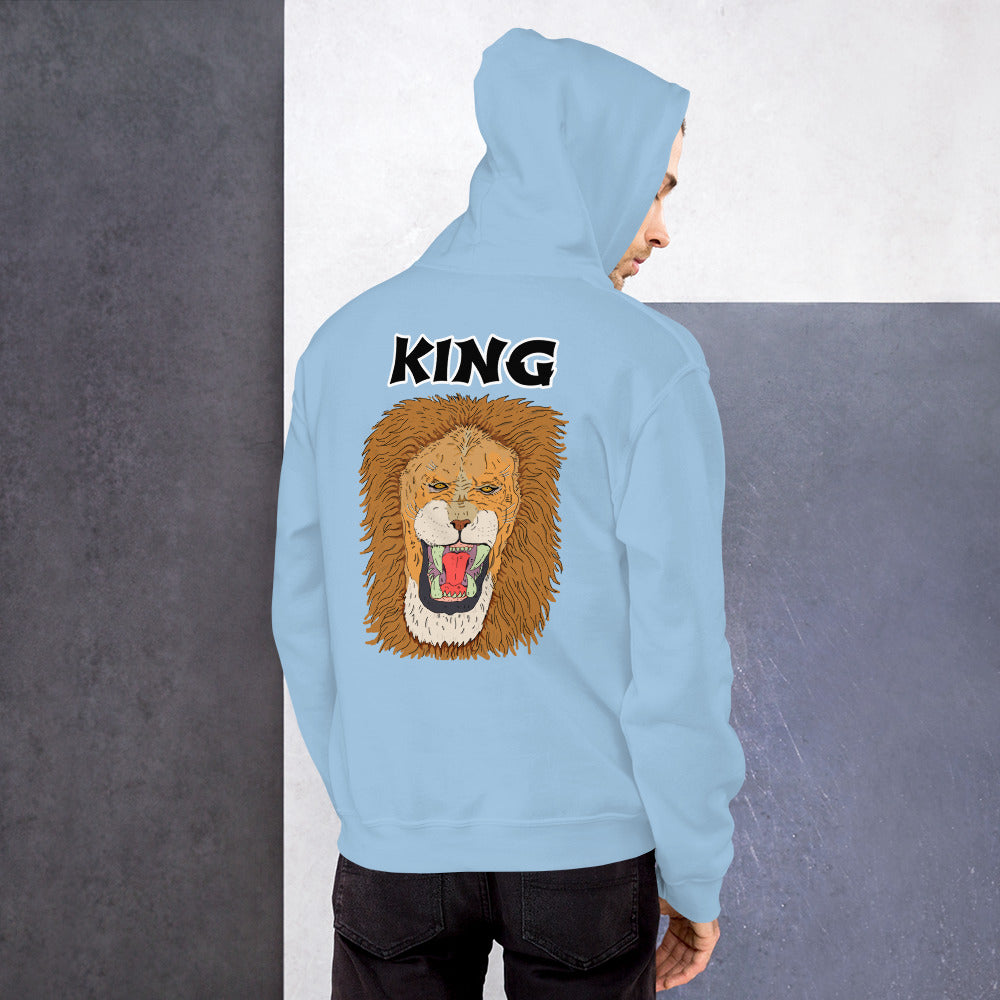 Unisex Hoodie king leo - ragnacold Light Blue / S