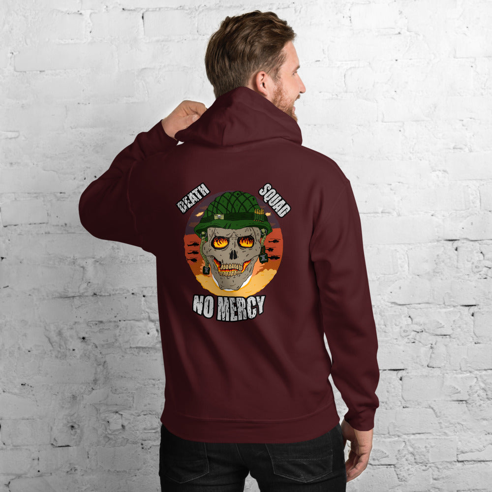 Unisex Hoodie war skulls soldier - ragnacold Maroon / S