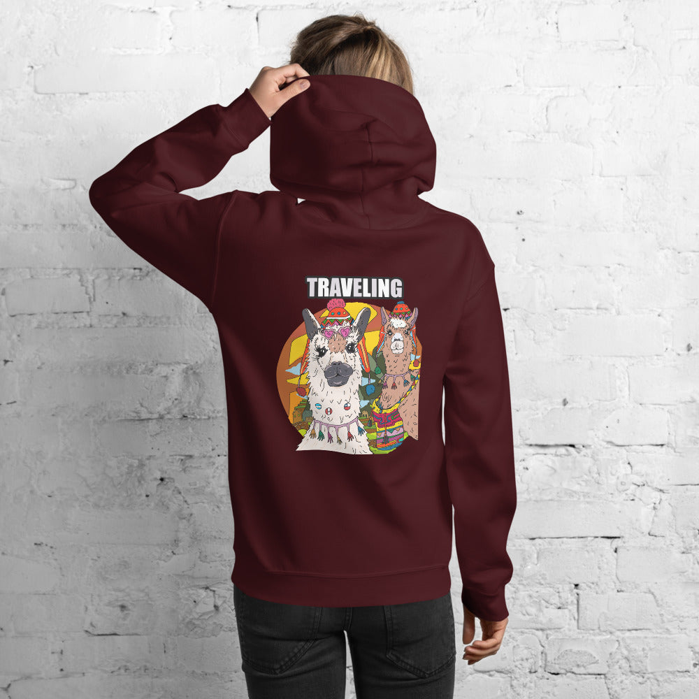 ragnacold Unisex Hoodie llama,alpacas - ragnacold Maroon / S