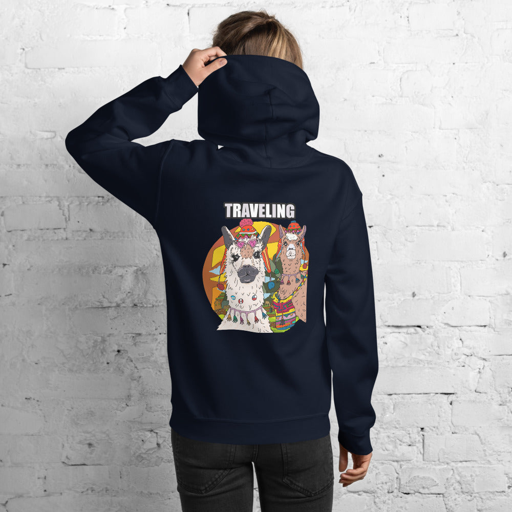 ragnacold Unisex Hoodie llama,alpacas - ragnacold Navy / S