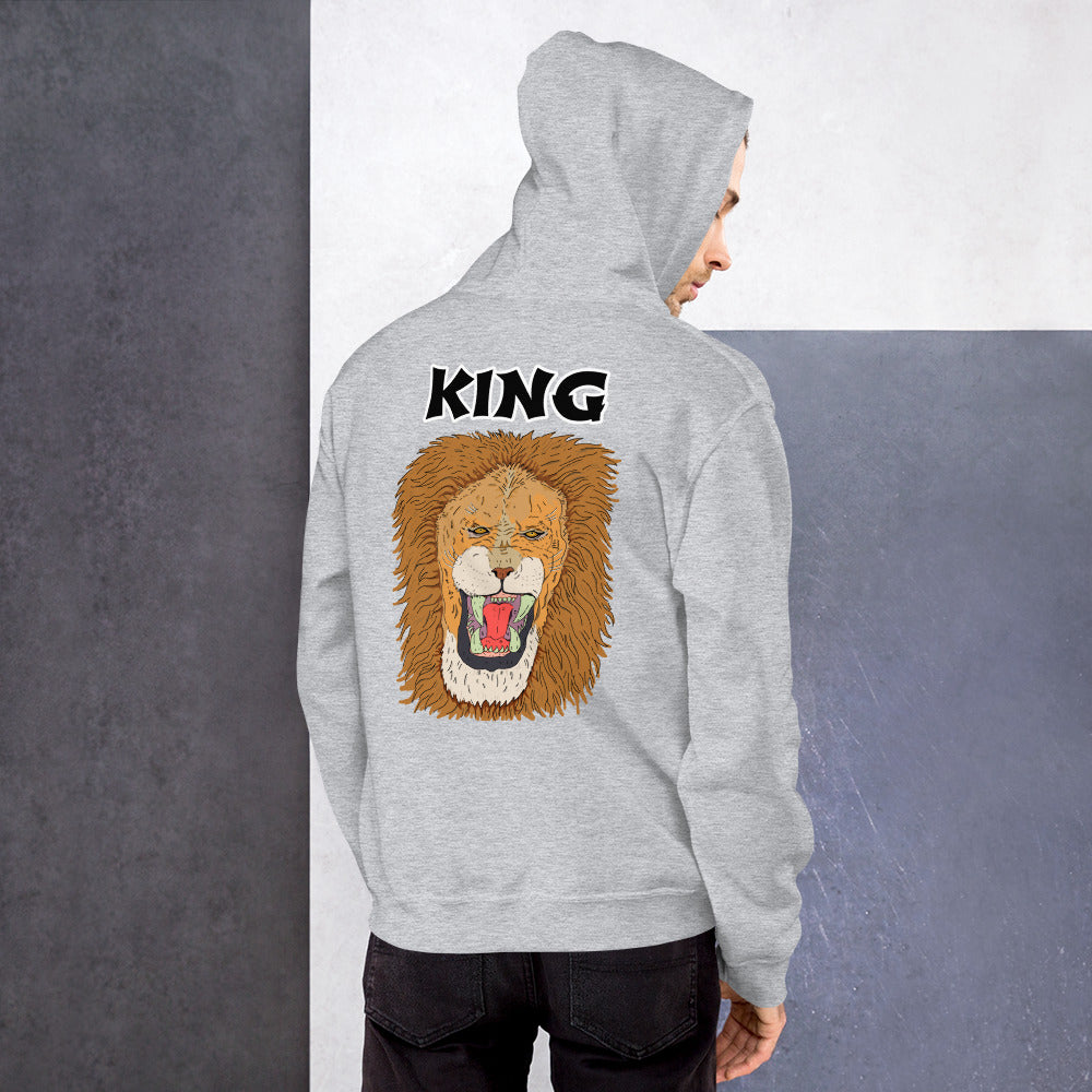 Unisex Hoodie king leo - ragnacold Sport Grey / S