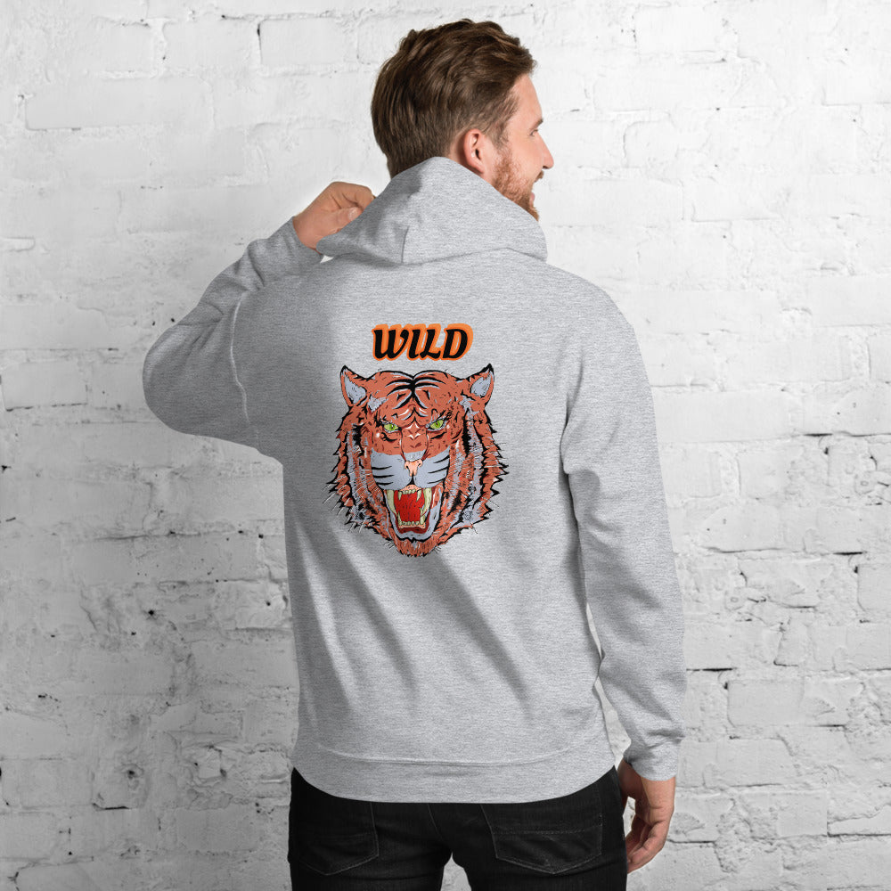 Unisex Hoodie wild cat - ragnacold Sport Grey / S