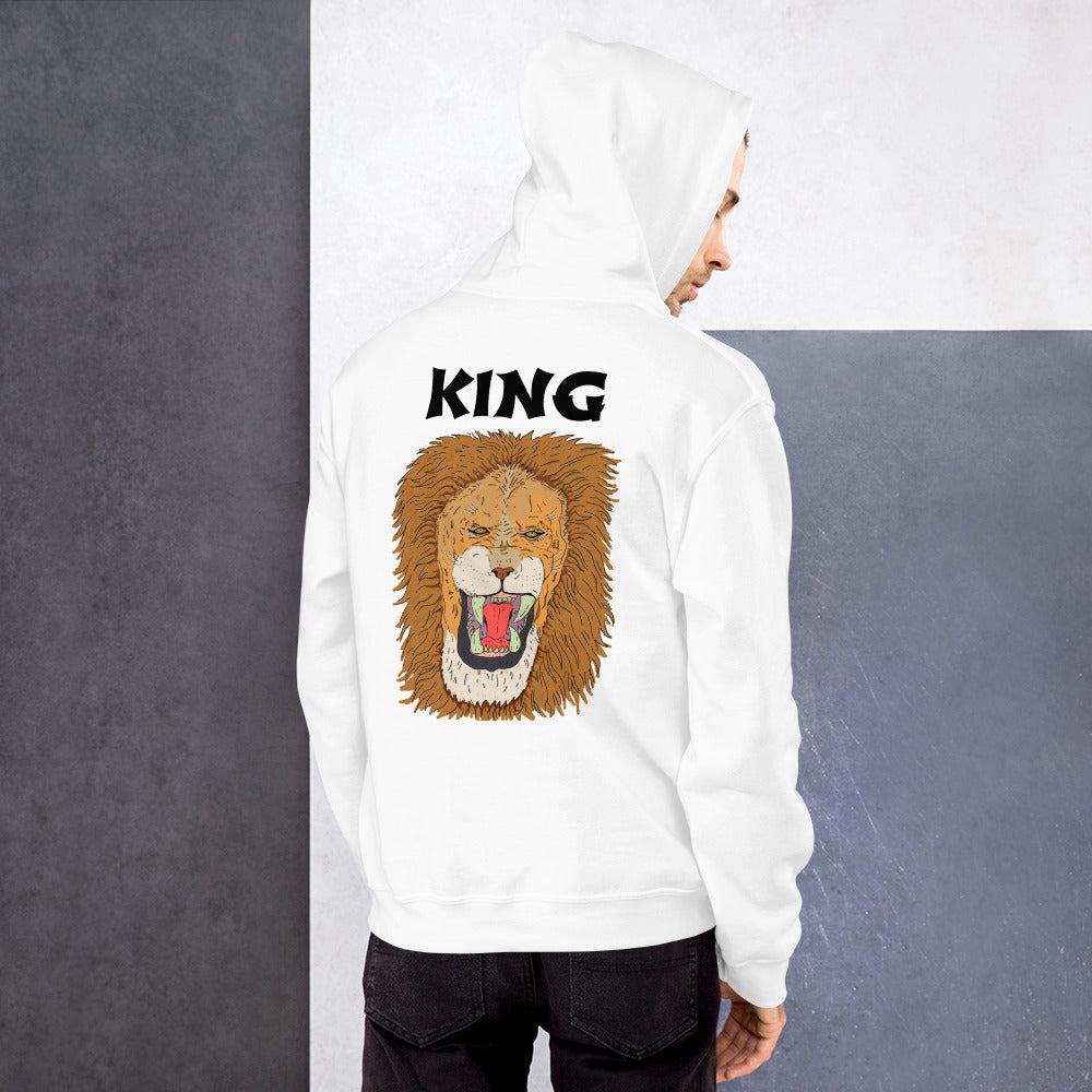 Unisex Hoodie king leo - ragnacold White / S