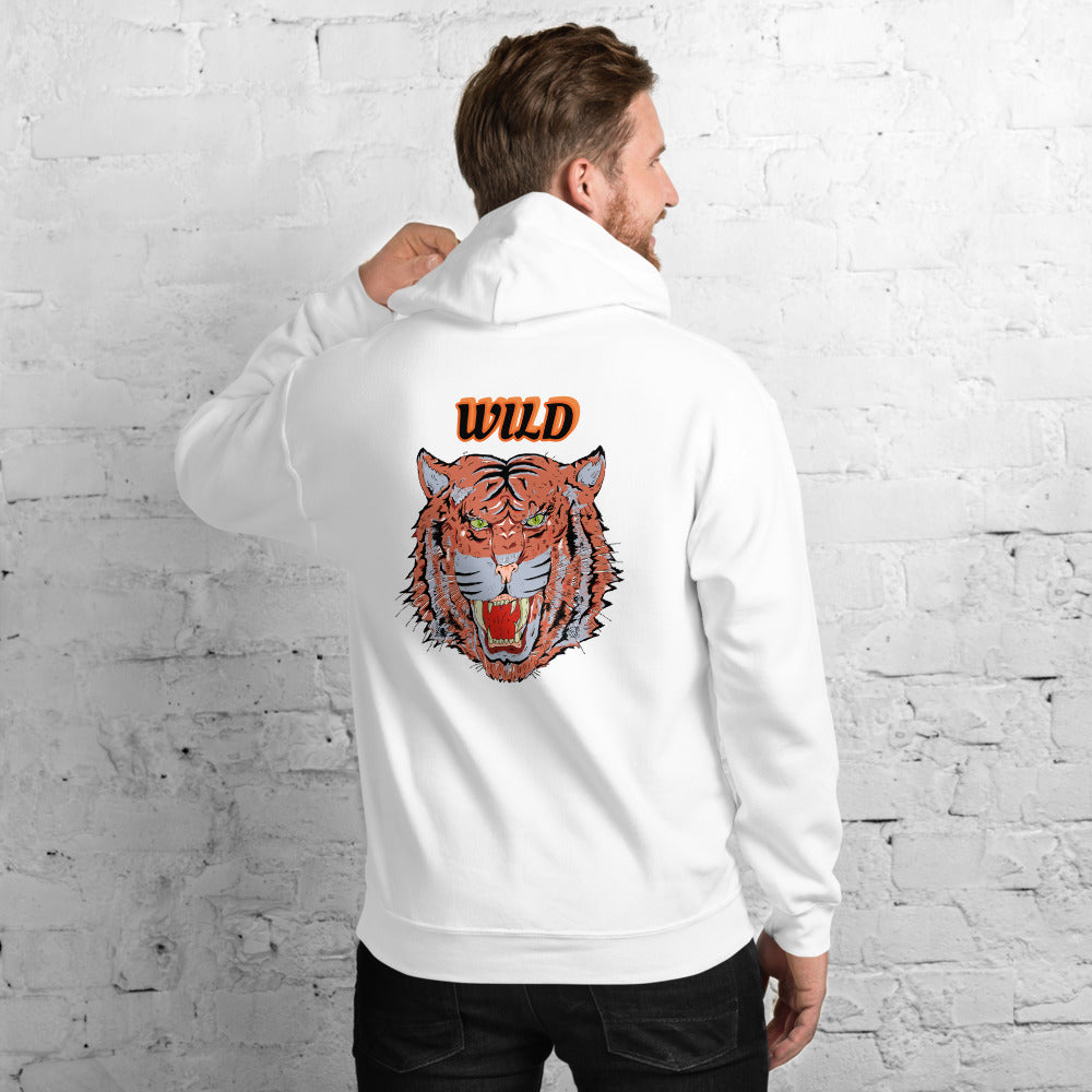 Unisex Hoodie wild cat - ragnacold White / S