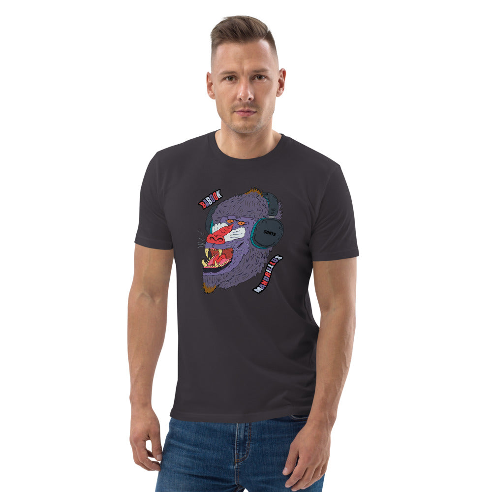 Unisex organic cotton t-shirt chuck mandrill - ragnacold