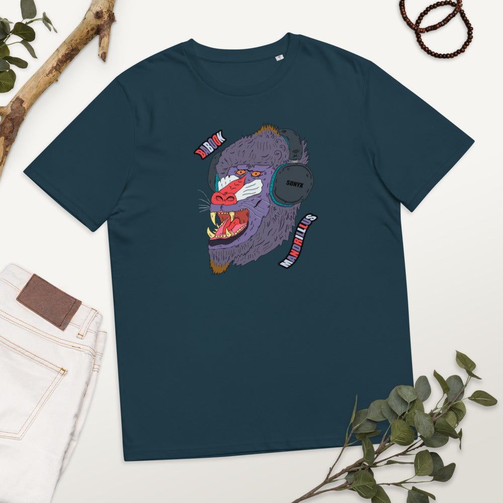 Unisex organic cotton t-shirt chuck mandrill - ragnacold