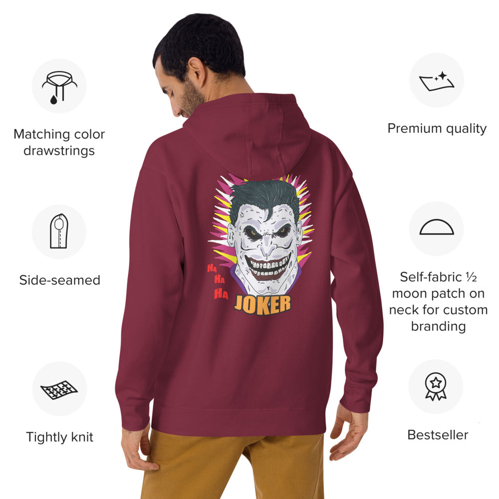 Unisex Hoodie joker - ragnacold Maroon / S