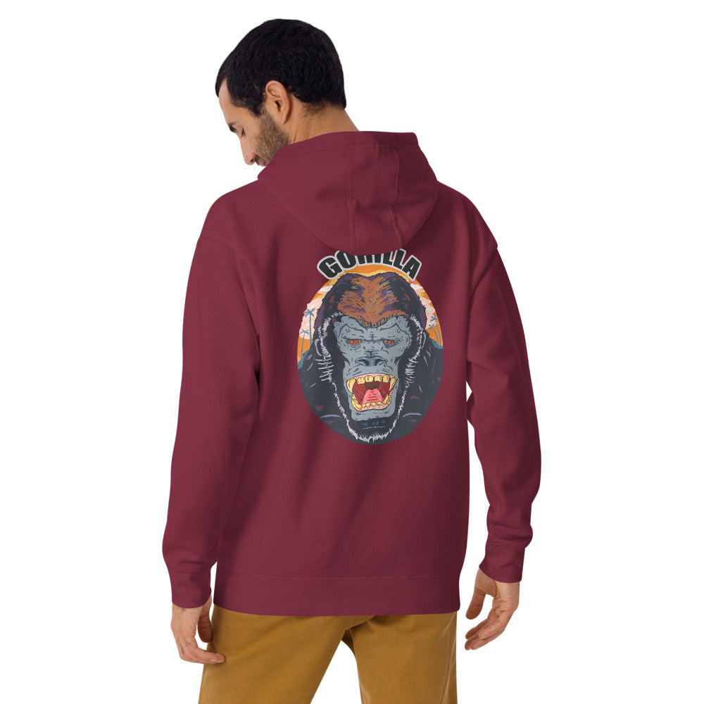 ragnacold Unisex Hoodie angry gorilla - ragnacold Maroon / S