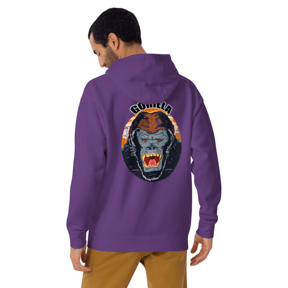 ragnacold Unisex Hoodie angry gorilla - ragnacold Purple / S