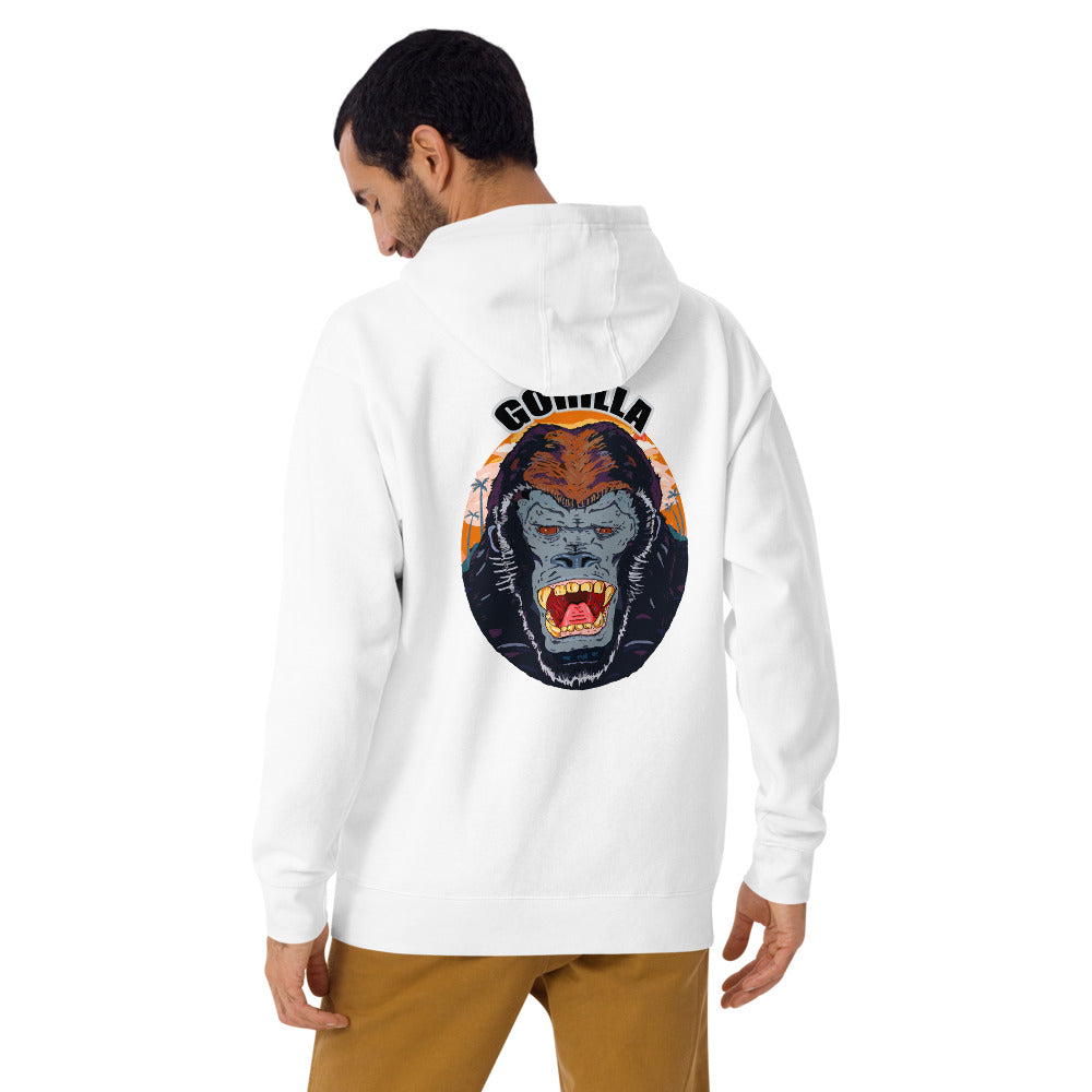 ragnacold Unisex Hoodie angry gorilla - ragnacold White / S