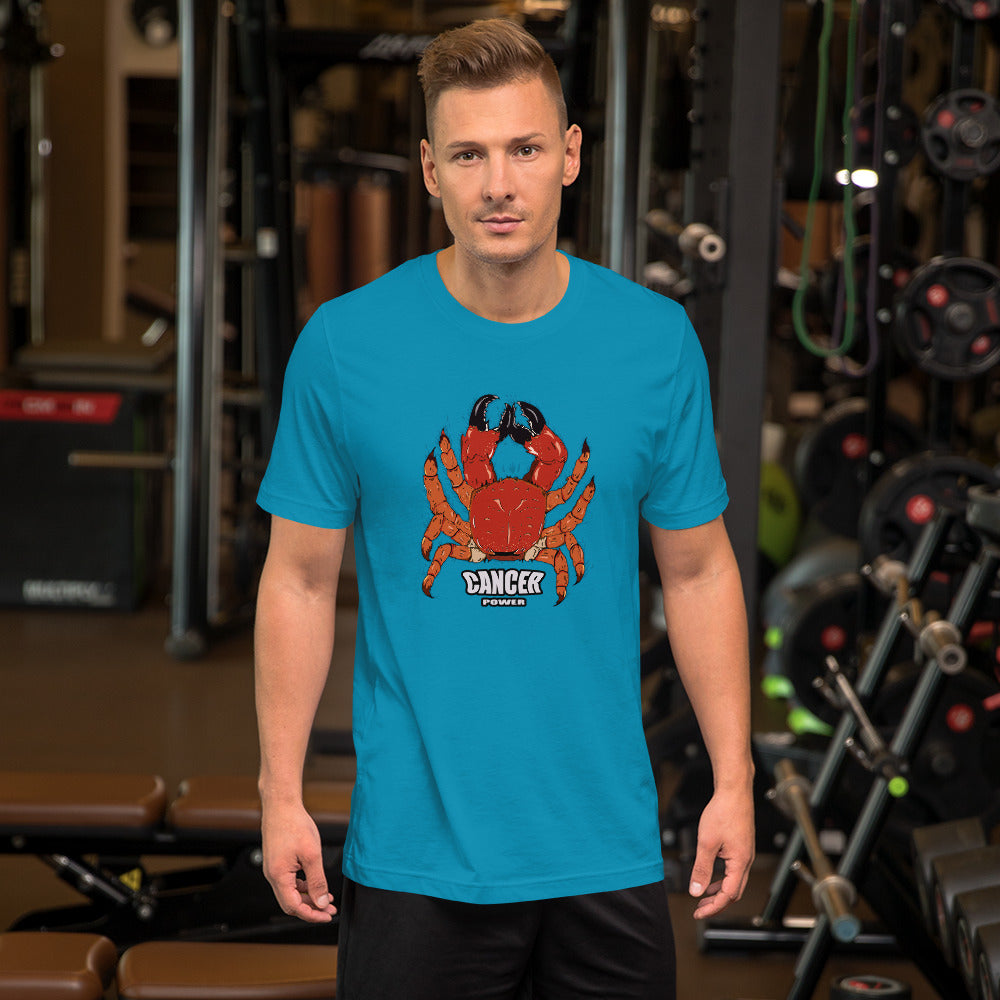 Short-Sleeve Unisex T-Shirt cancer zodiac - ragnacold Aqua / S