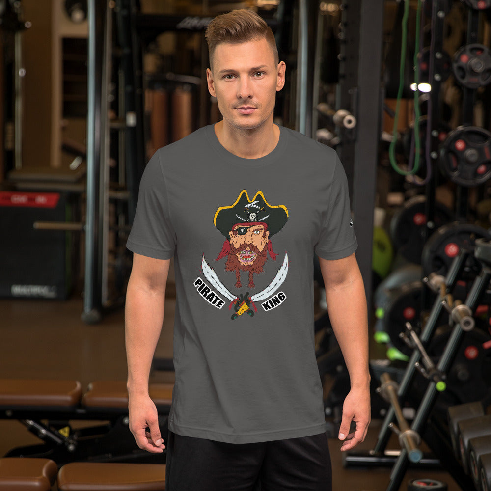 Short-Sleeve Unisex T-Shirt king pirate - ragnacold Asphalt / S