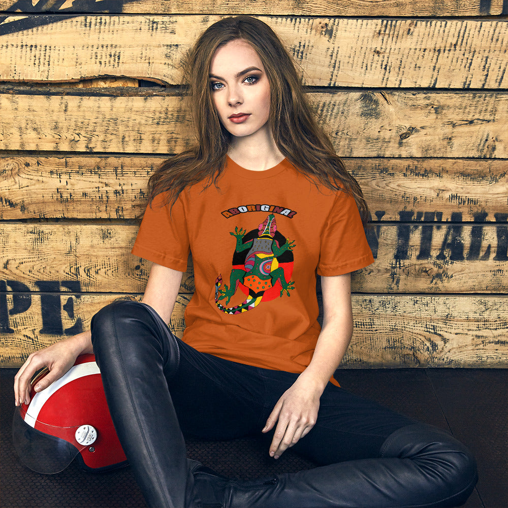 Short-Sleeve Unisex T-Shirt aboriginal lizard - ragnacold Autumn / S