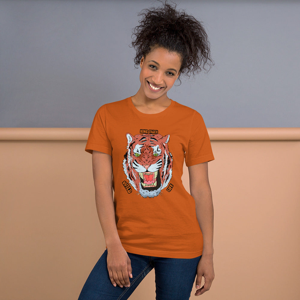 Short-Sleeve Unisex T-Shirt tiger love - ragnacold Autumn / S