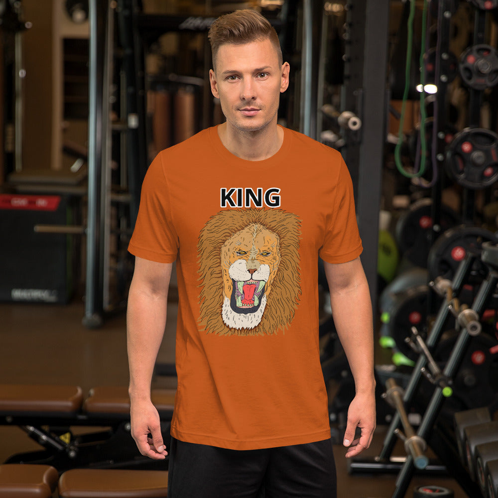 Short-Sleeve Unisex T-Shirt king leo - ragnacold Autumn / S