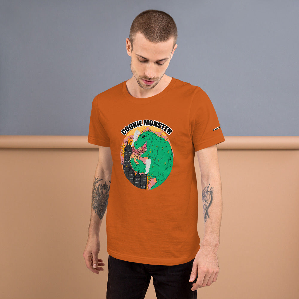 Short-Sleeve Unisex T-Shirt monster eats cookies - ragnacold Autumn / S