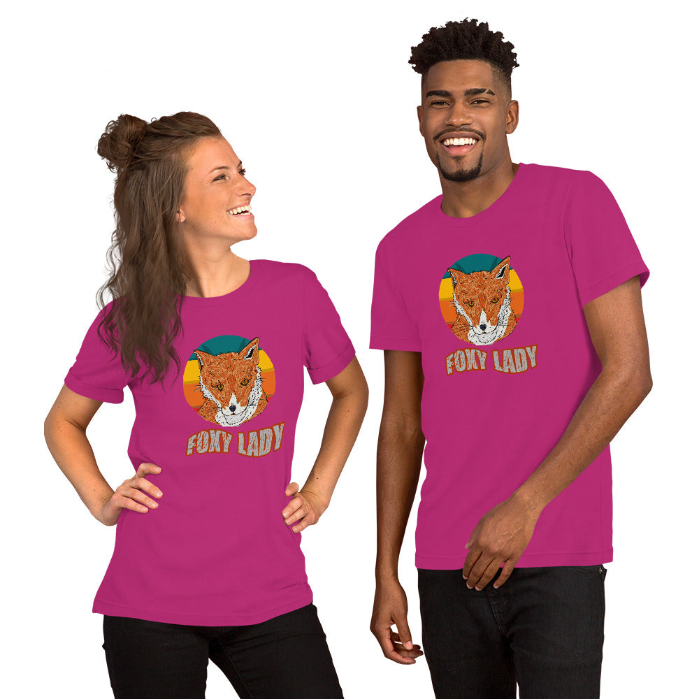 Short-Sleeve Unisex T-Shirt foxy - ragnacold Berry / S