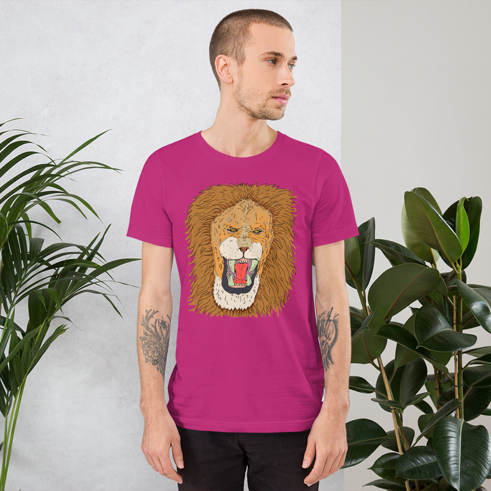 Short-Sleeve Unisex T-Shirt leon the king - ragnacold Berry / S