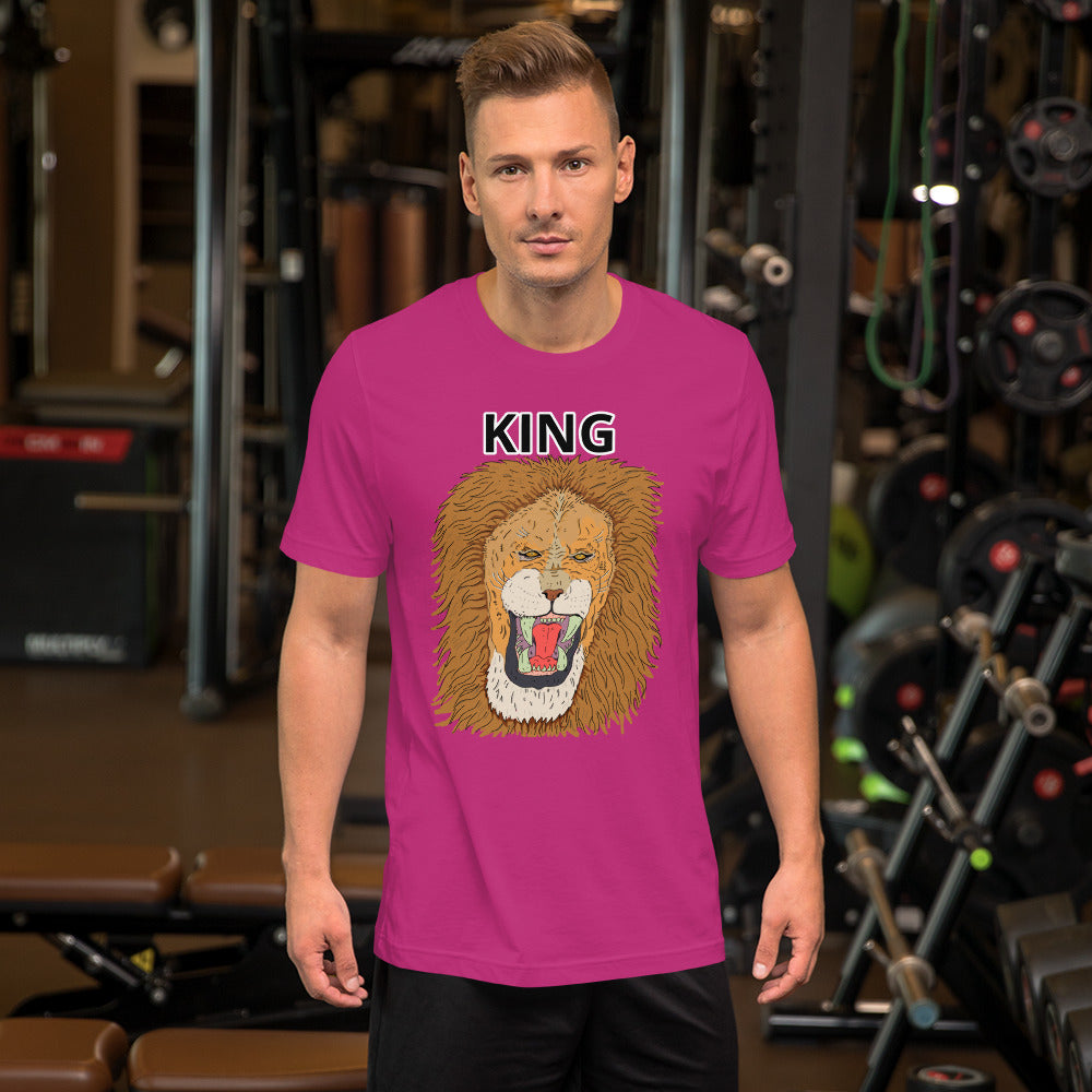 Short-Sleeve Unisex T-Shirt king leo - ragnacold Berry / S