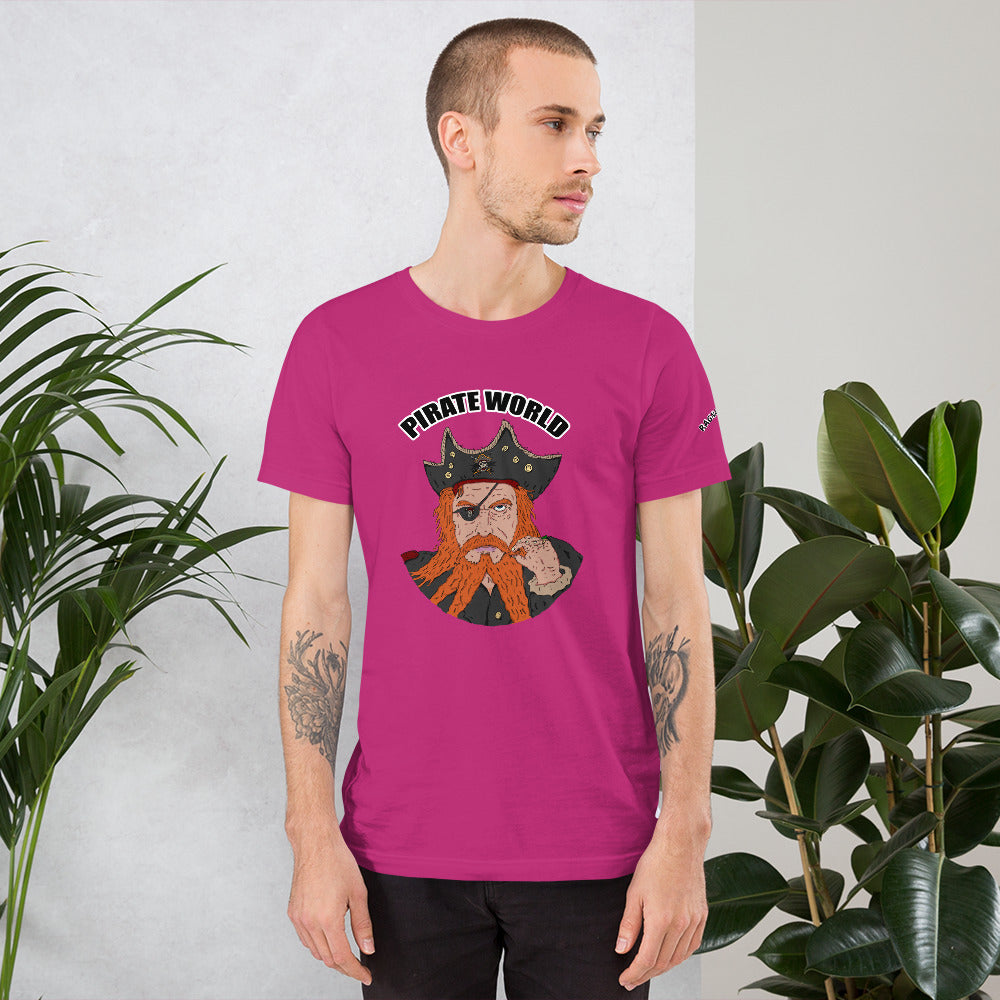 Short-Sleeve Unisex T-Shirt pirate world - ragnacold Berry / S