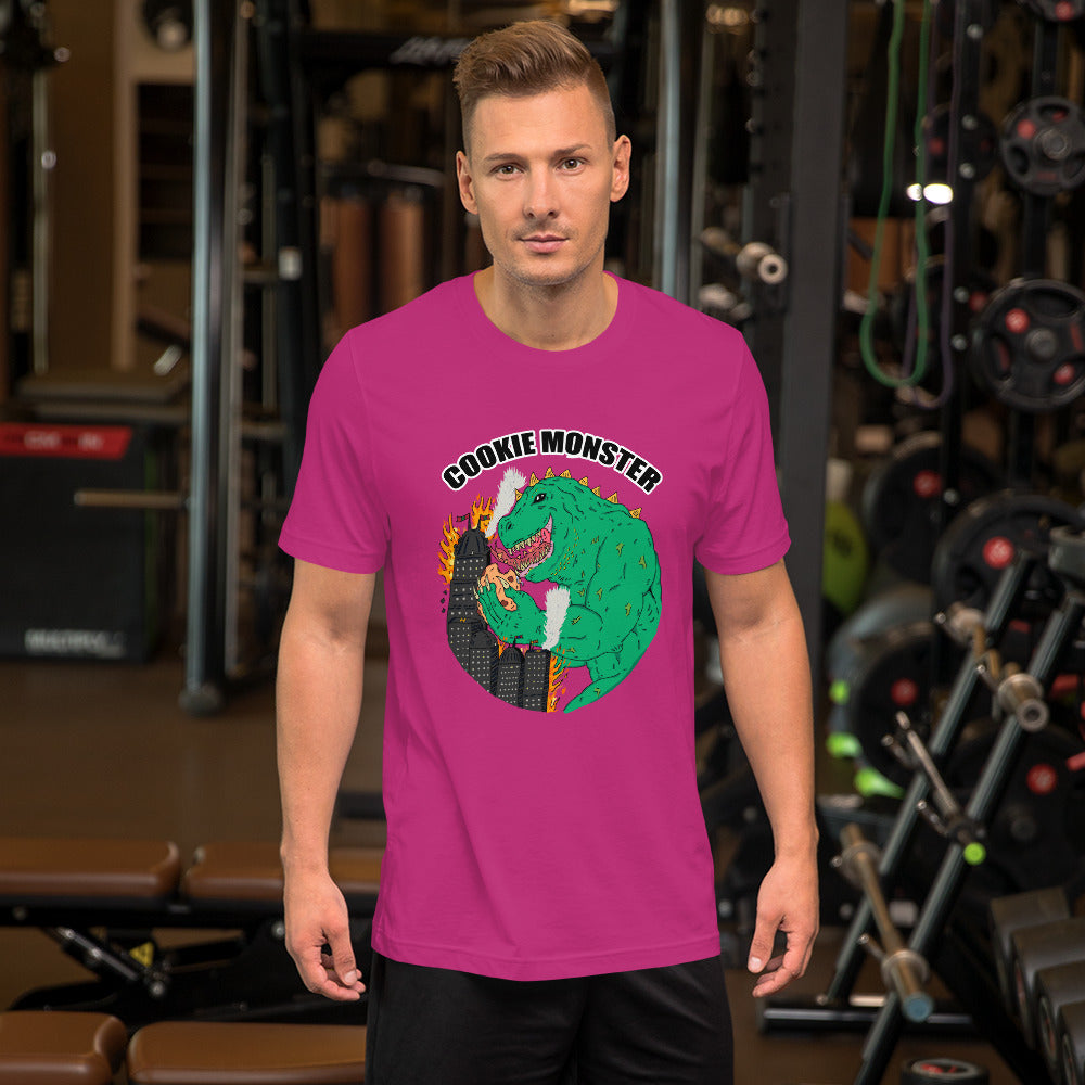 Short-Sleeve Unisex T-Shirt monster city - ragnacold Berry / S