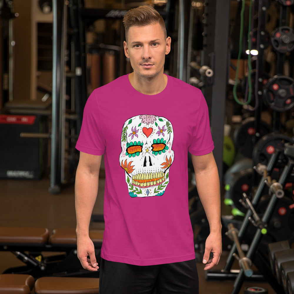 Short-Sleeve Unisex T-Shirt catrina mexico - ragnacold Berry / S