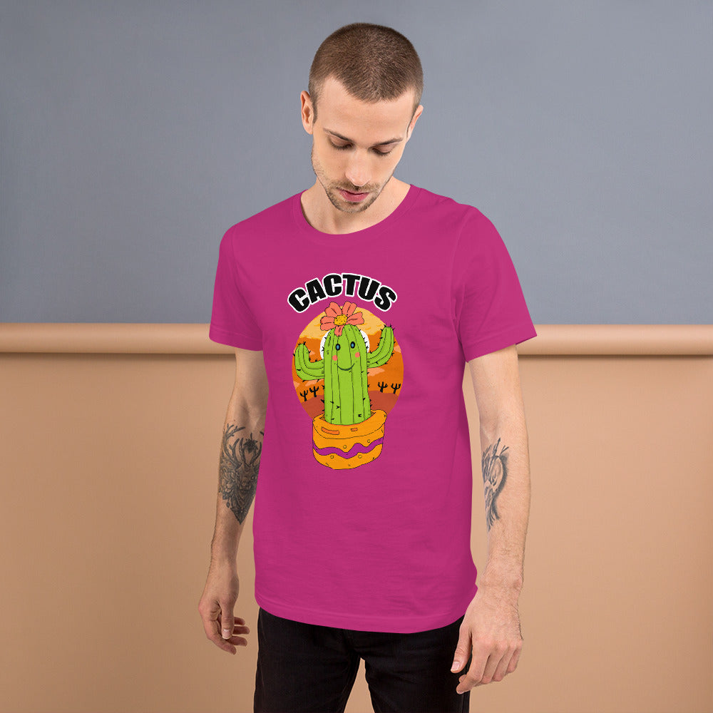 Short-Sleeve Unisex T-Shirt cactus - ragnacold Berry / S