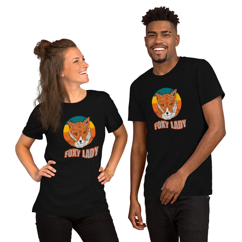 Short-Sleeve Unisex T-Shirt foxy - ragnacold Black / XS