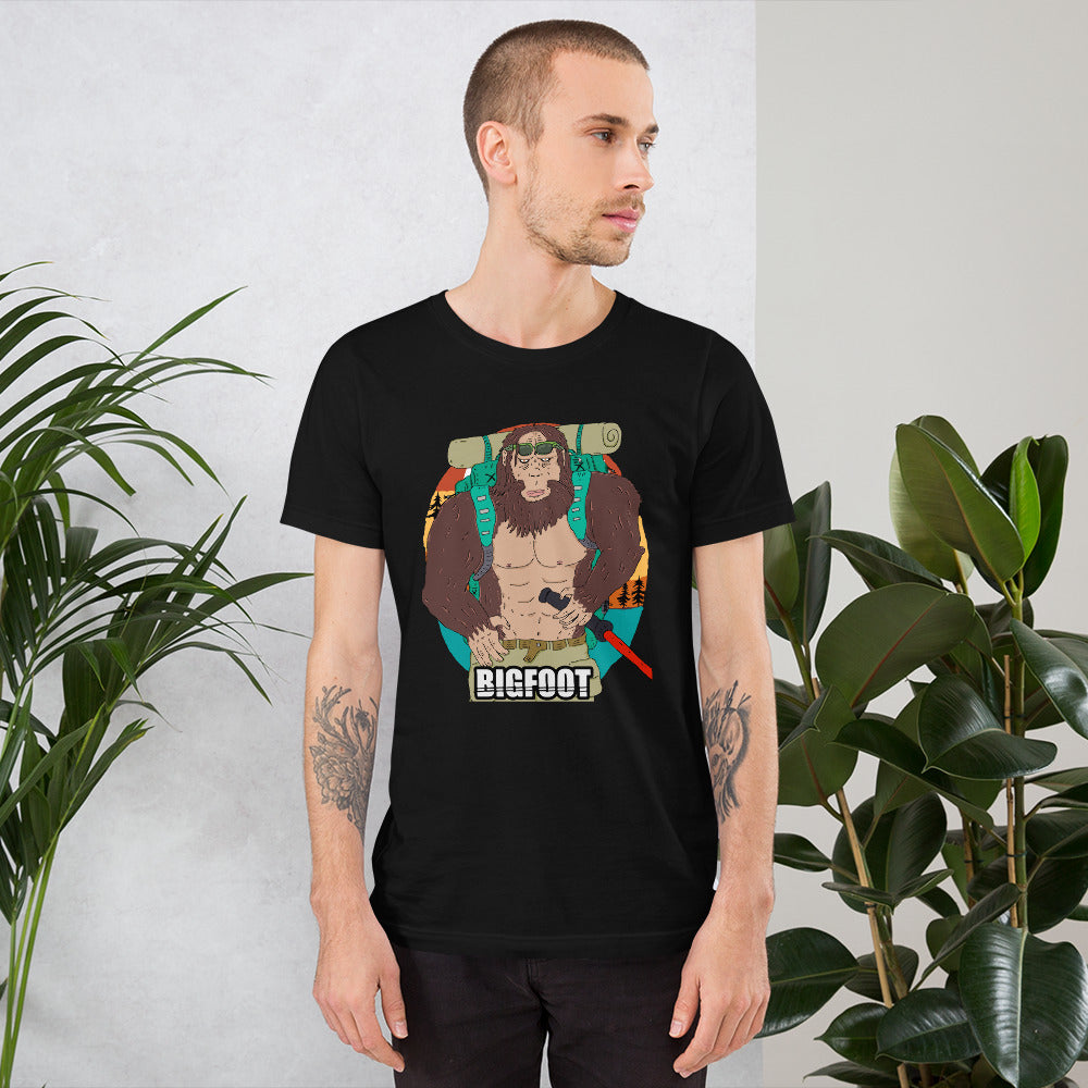 Short-Sleeve Unisex T-Shirt bigfoot Mountain climber - ragnacold Black / XS