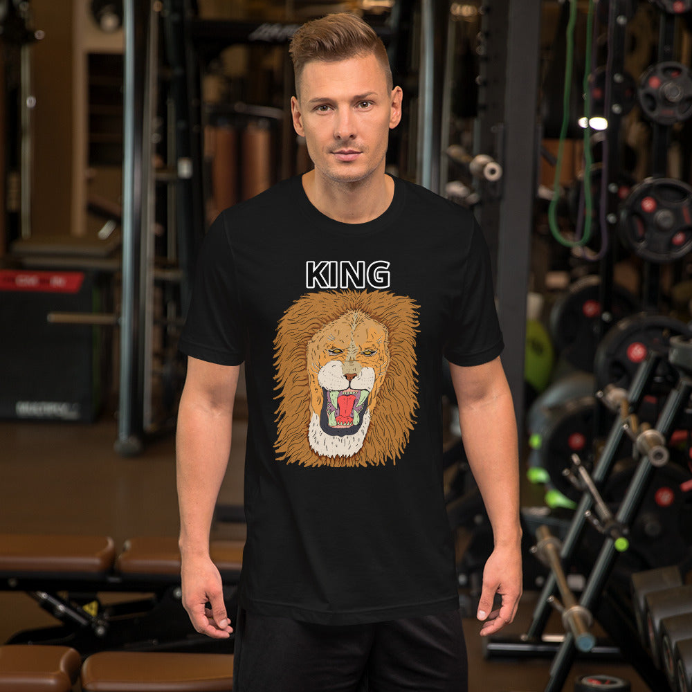 Short-Sleeve Unisex T-Shirt king leo - ragnacold Black / XS