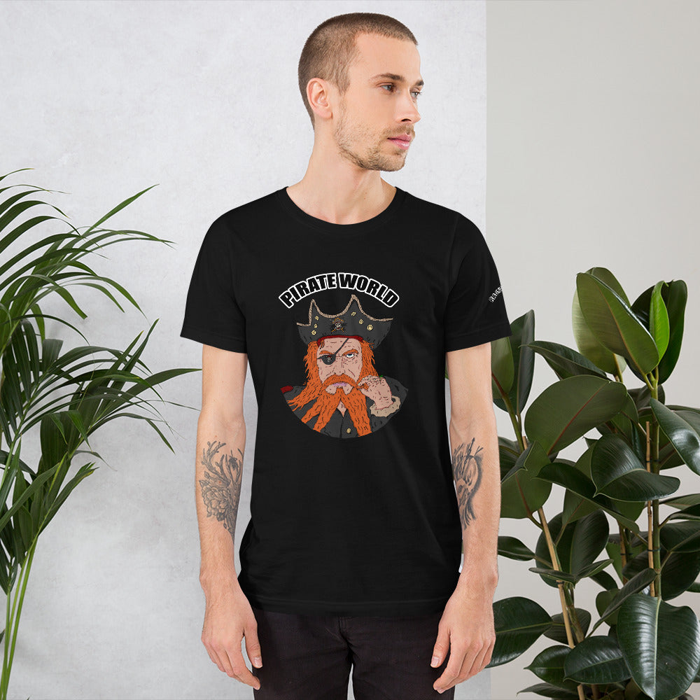 Short-Sleeve Unisex T-Shirt pirate world - ragnacold Black / XS