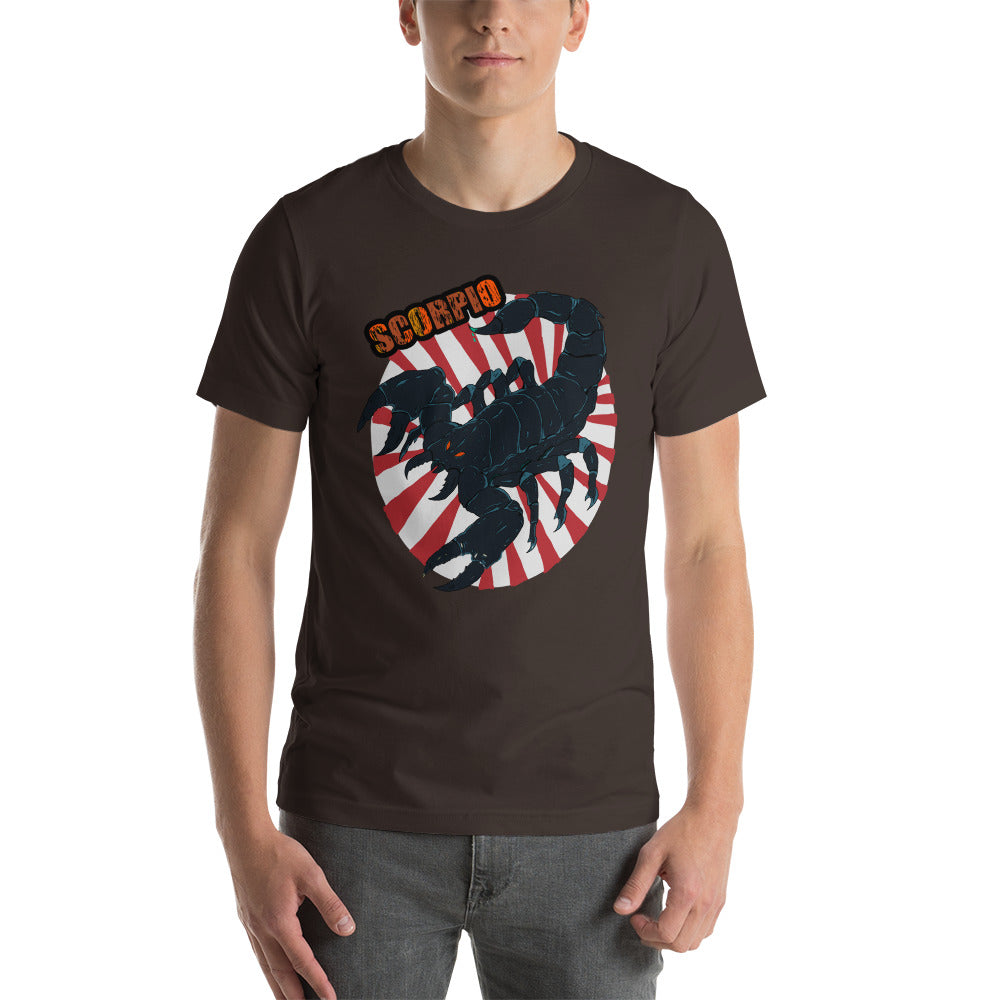 Short-Sleeve Unisex T-Shirt scorpion power - ragnacold Brown / S