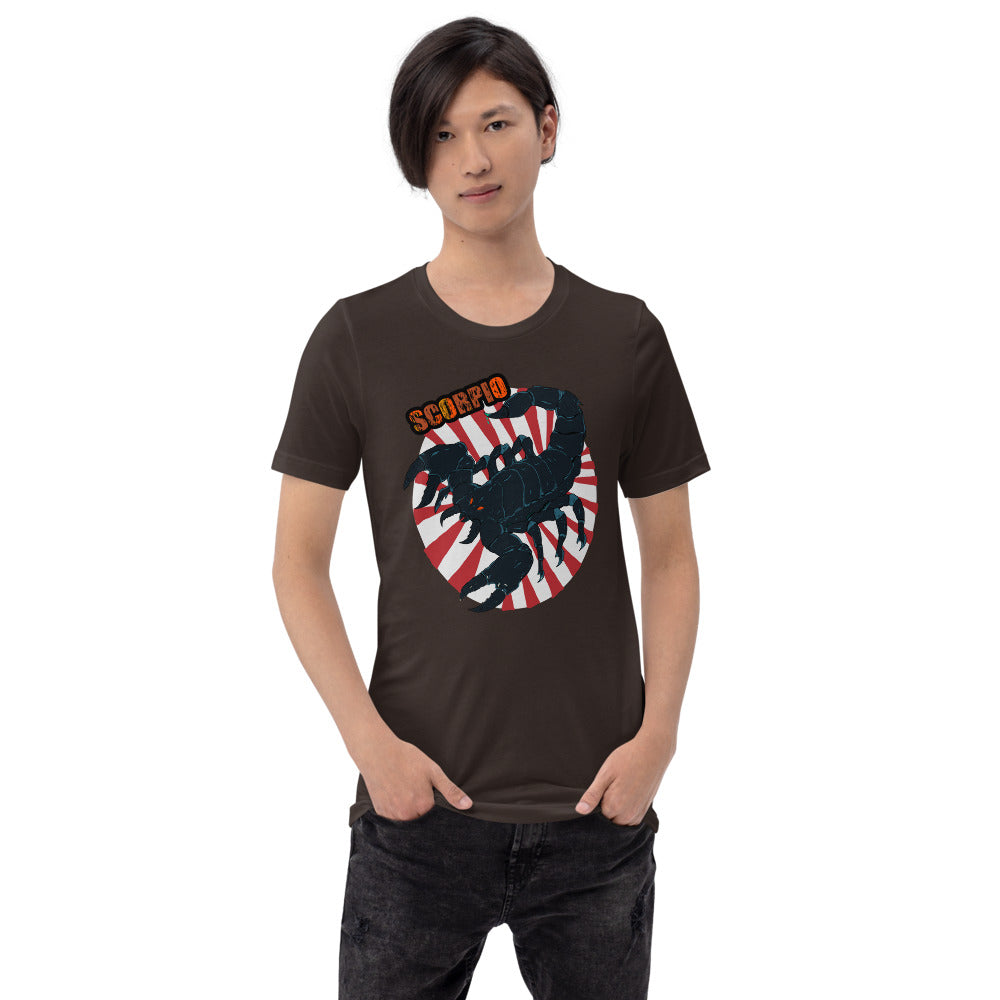 Short-Sleeve Unisex T-Shirt scorpion power - ragnacold Brown / S