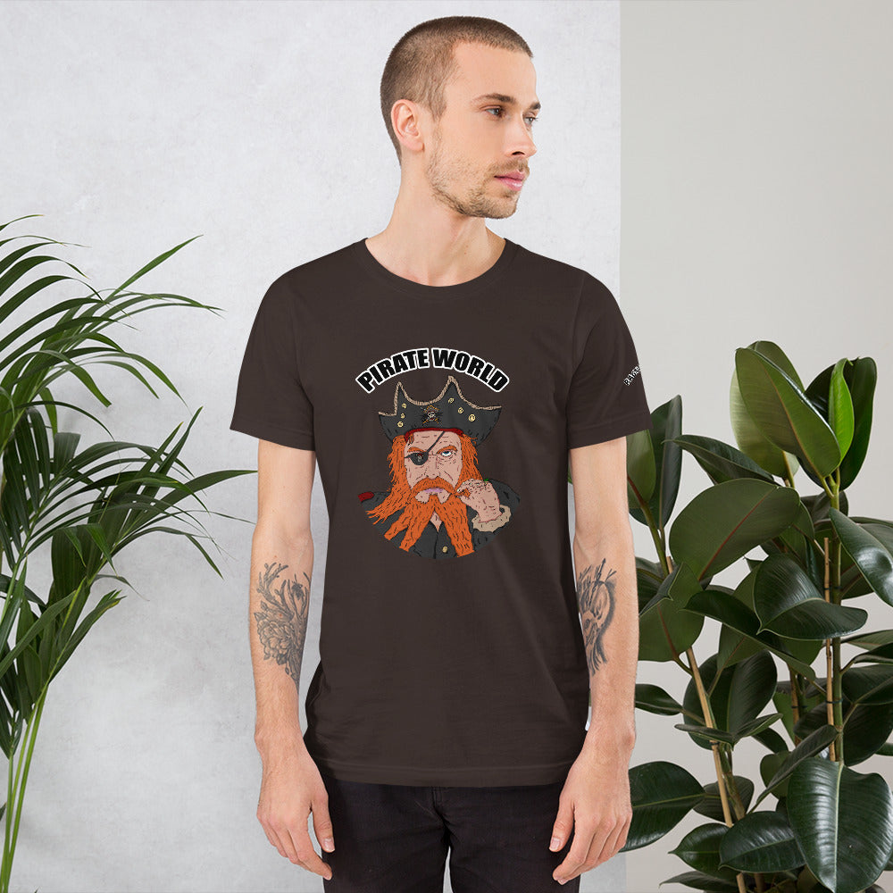 Short-Sleeve Unisex T-Shirt pirate world - ragnacold Brown / S