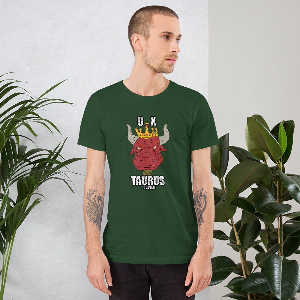 Short-Sleeve Unisex T-Shirt taurus zodiac - ragnacold Forest / S